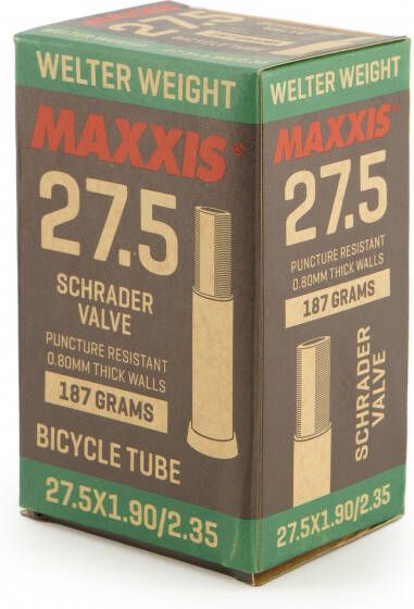 Maxxis Welterweight 27, 5''(Breite 1, 9 2, 35'') Binnenband voor fiets, 5'' 1, 9 2, 35'', zwart