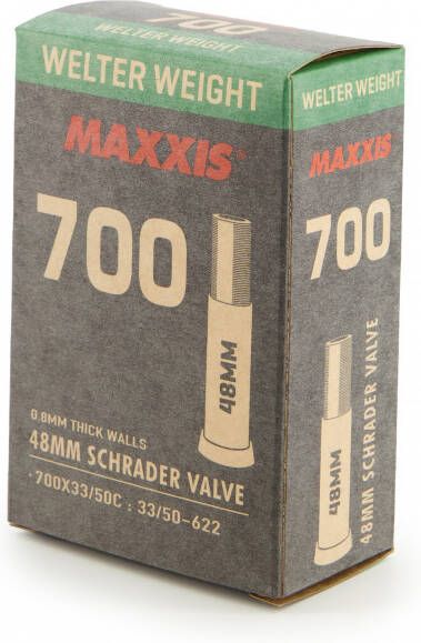 Maxxis Welterweight 700x33/50 Binnenband voor fiets maat 700x33/50, zwart