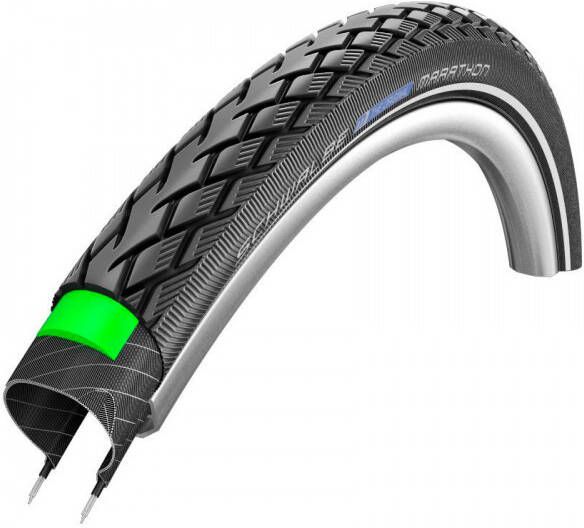 Schwalbe Marathon Perf 27, 5''(44 584)GreenGuard TwinSkin Cyclocross banden, 5'' x 1, 65'' 44 584, zwart