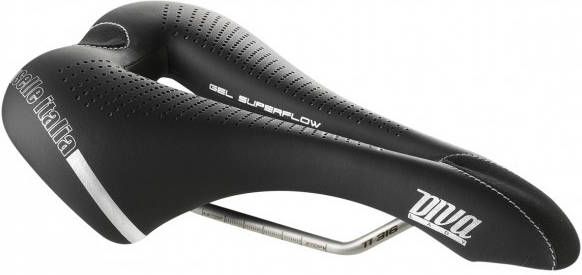 Selle Italia Diva Gel Superflow Zadel, zwart/grijs