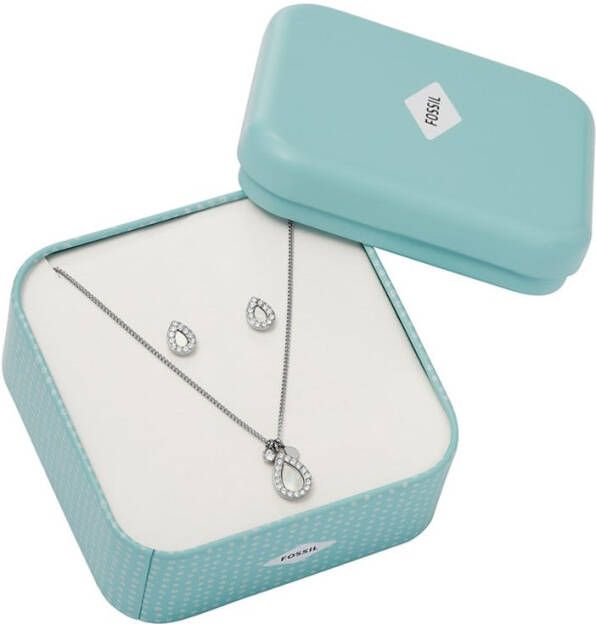 Fossil Set van ketting en oorknopjes JF03765040