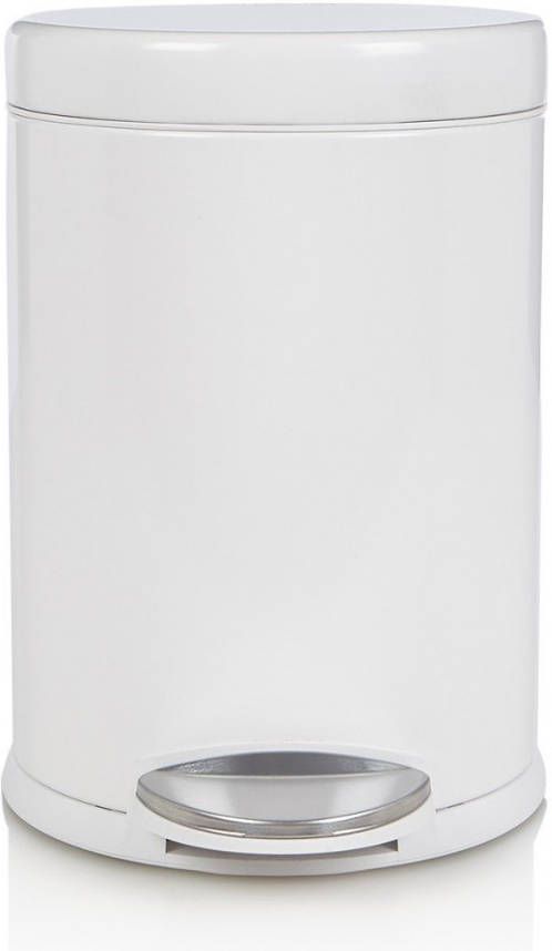 Afvalemmer kunststof rond wit, 3 liter simplehuman
