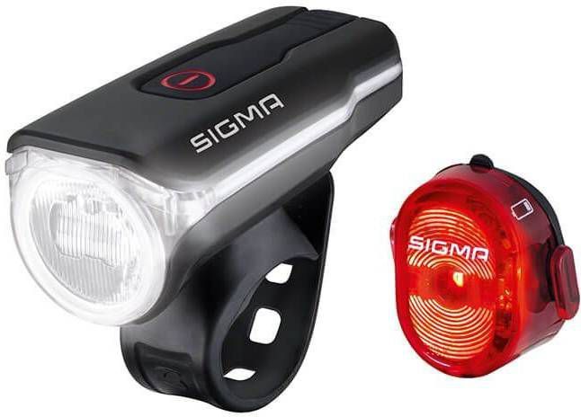 Sigma Sport SIMGA Verlichtingsset AURA 60 USB LED/NUGGET II, Fietslamp, Fietsverlichting