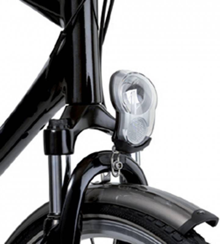 AXA LED Voorlicht Sprint 10 Lux Switch (Naaf)dynamo Zilver