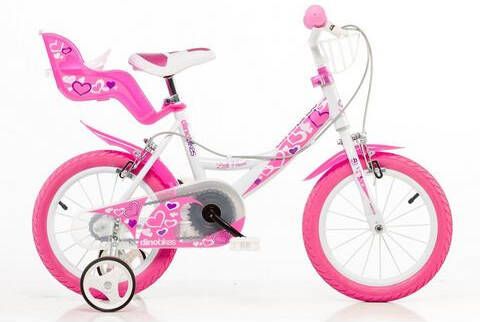Dino 164RN-05LH Little Heart 16 Inch 31 cm Meisjes V-Brake Wit