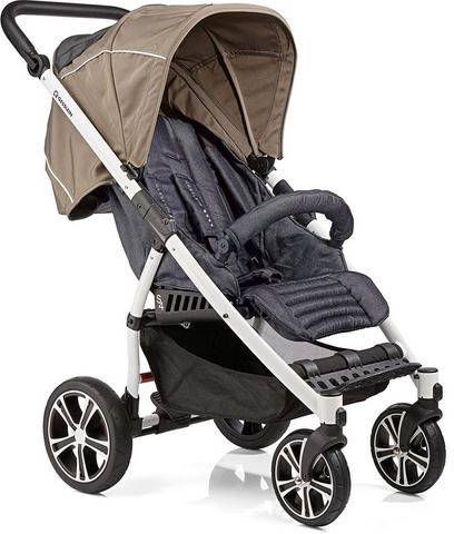 Gesslein Kinder buggy S4 Air+ White/Black, Cappuchino/Jeans met zwenkbare voorwielen, kinderwagen, buggy, buggy, sportbuggy, kinderbuggy, sport kinderwagen