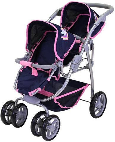 knorr toys® knorr®, speelgoed Milo tweeling poppenwagen, Magic Eenhoorn