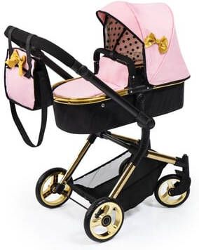 Bayer Combi poppenwagen Vario, goudkleur met luiertas