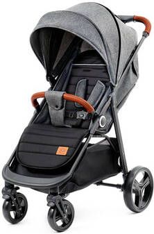 Merkloos Kinderkraft Wandelwagen Kinderwagen Grande 100 X 53x 97 Cm Uitgeklapt 10 Kg Grijs Eenvoudig Inklapbaar