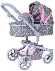 knorr toys® knorr®, speelgoed Boonk poppenwagen Ster grijs