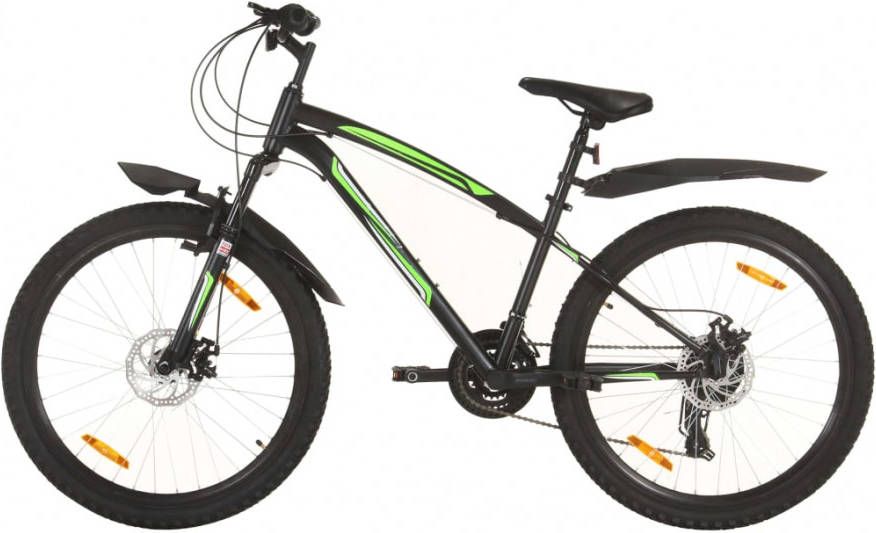 VIDAXL Mountainbike 21 versnellingen 26 inch wielen 36 cm zwart