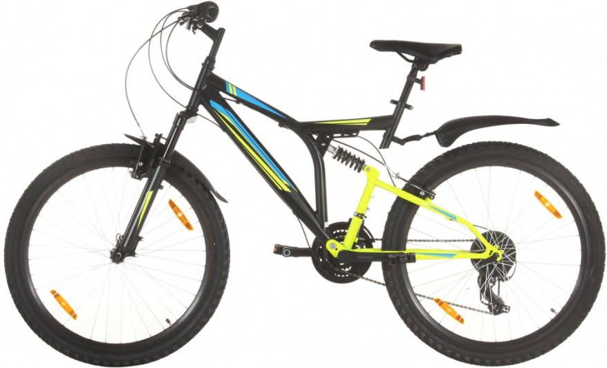 VIDAXL Mountainbike 21 versnellingen 26 inch wielen 49 cm zwart