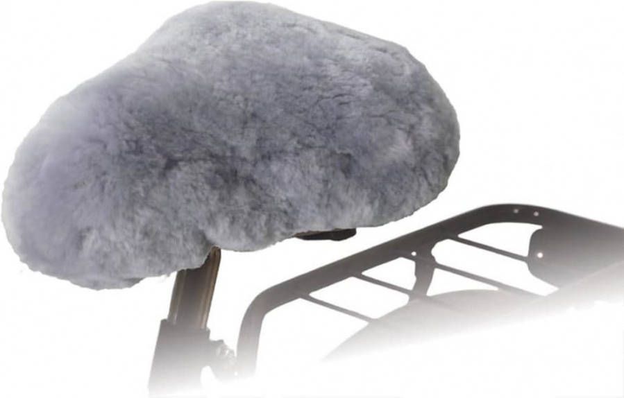 Willex Fietszadelhoes schapenvacht grijs 30135